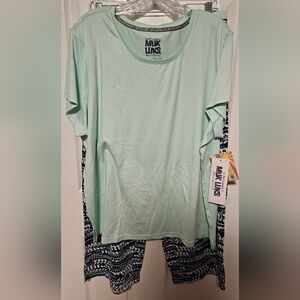 Muk Luks Light Green and Blue Set